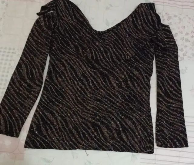 Blusa brilhante usada. - Foto 5