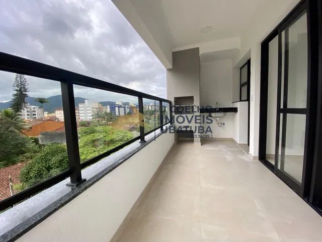 Apartamento NOVO no Itaguá à venda, com Varanda Gourmet, 2 suítes - Ubatuba SP