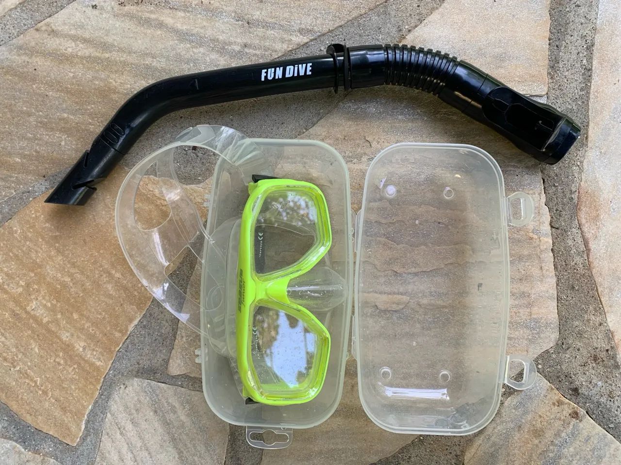 Kit Mascara Mergulho Seasub Lente Vidro Snorkel Valvulado  - Foto 2