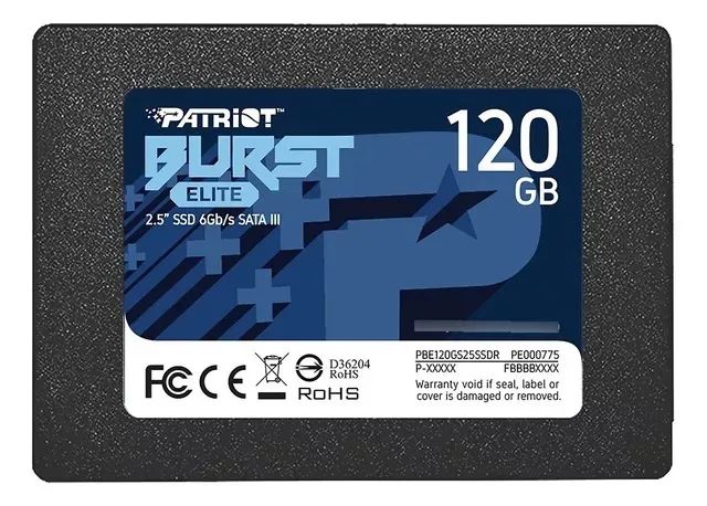 SSD 120GB Sata III 2.5'' Burst Elite Patriot - Notebook e Pc - Loja Coimbra Computadores  - Foto 2