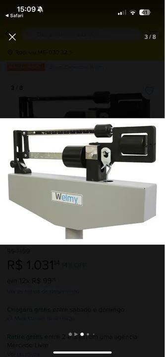 Balança WELMY 150kg - Foto 3