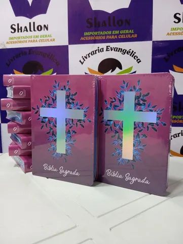 Bíblia P/ Jovens Cruz Rosa - Foto 4
