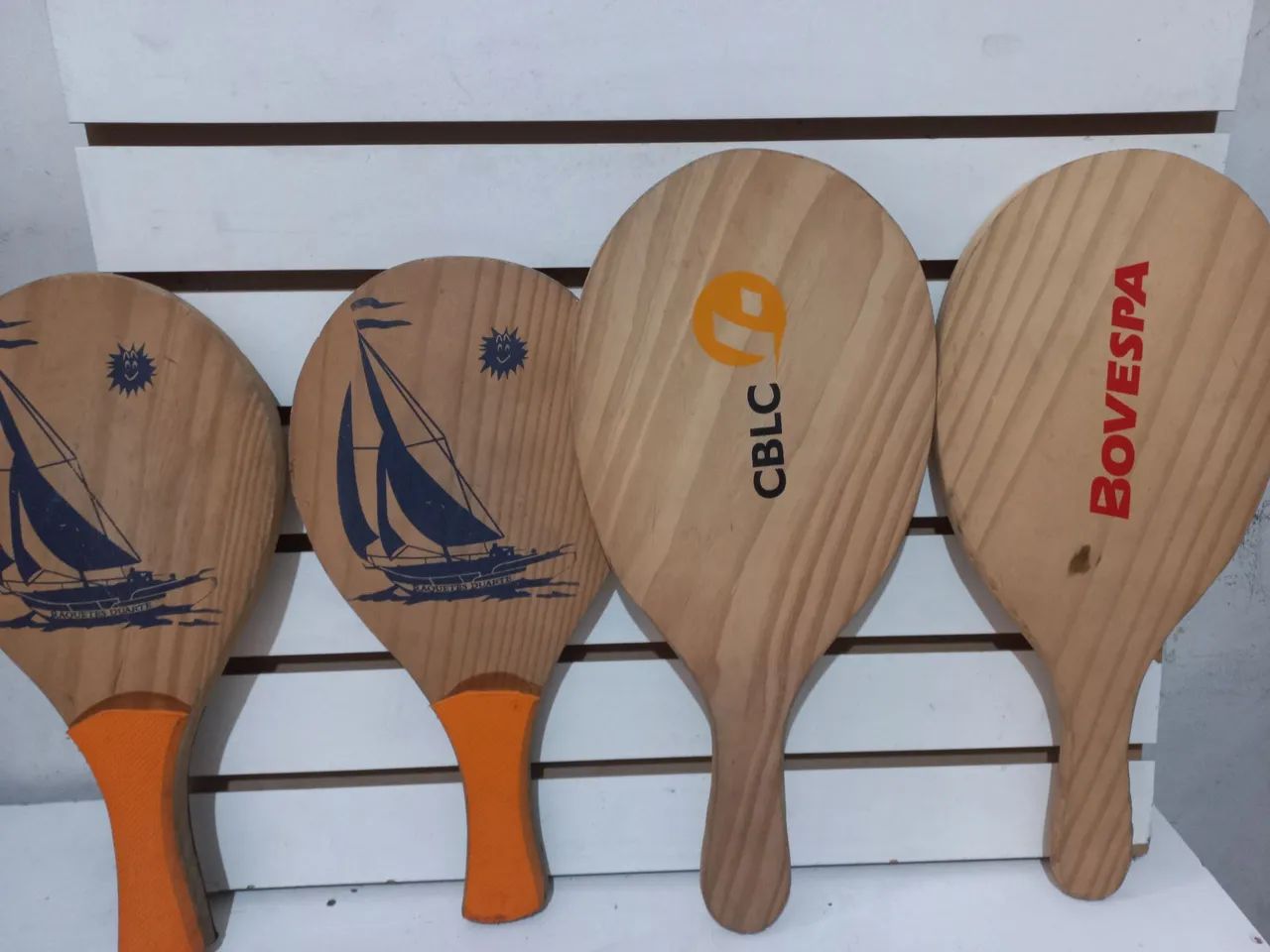 2 par de Raquetes madeira  - Foto 2