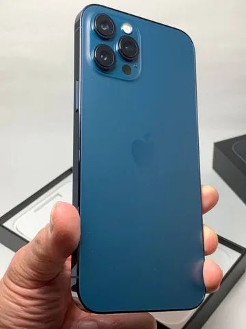 iPhone 12 Pro Max 128GB Azul - Top - Foto 2