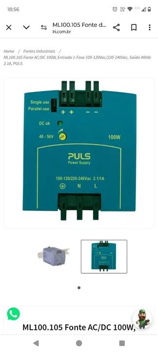Fonte AC/DC 100W - PULS ML100.105