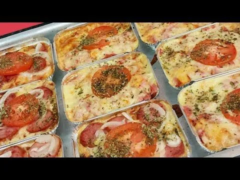 Mini pizzas deliciosas para sua festa!