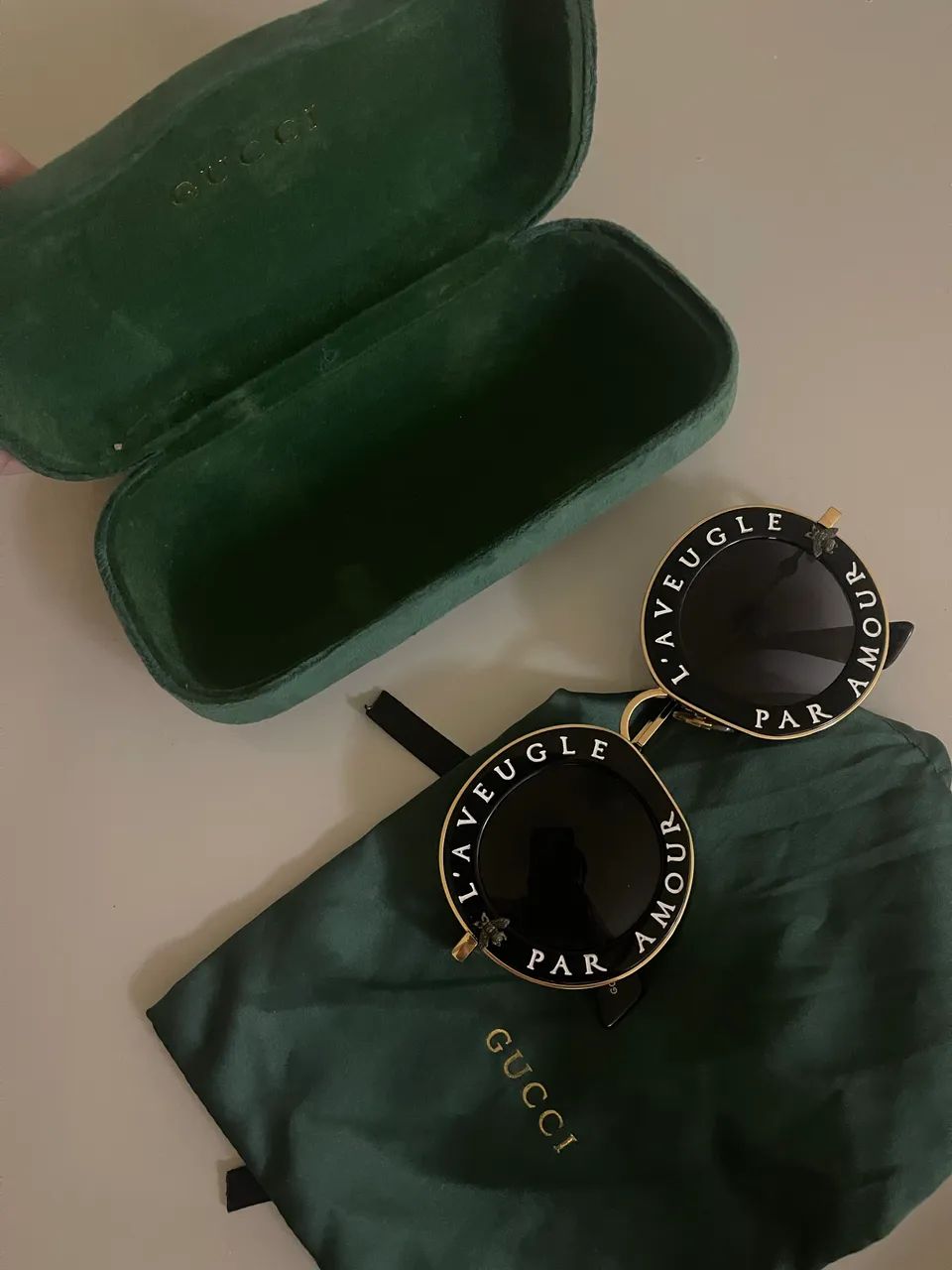 Óculos Gucci original laveugle par amour