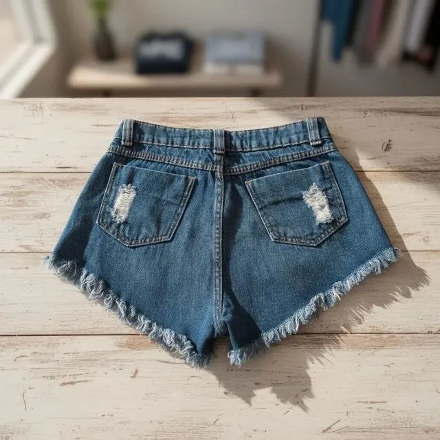 shorts jeans feminino  - Foto 3