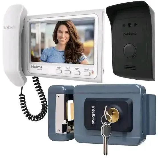 Instalação e Manutenção de Interfone Intelbras com câmera, monitor e fechadura eletrônica