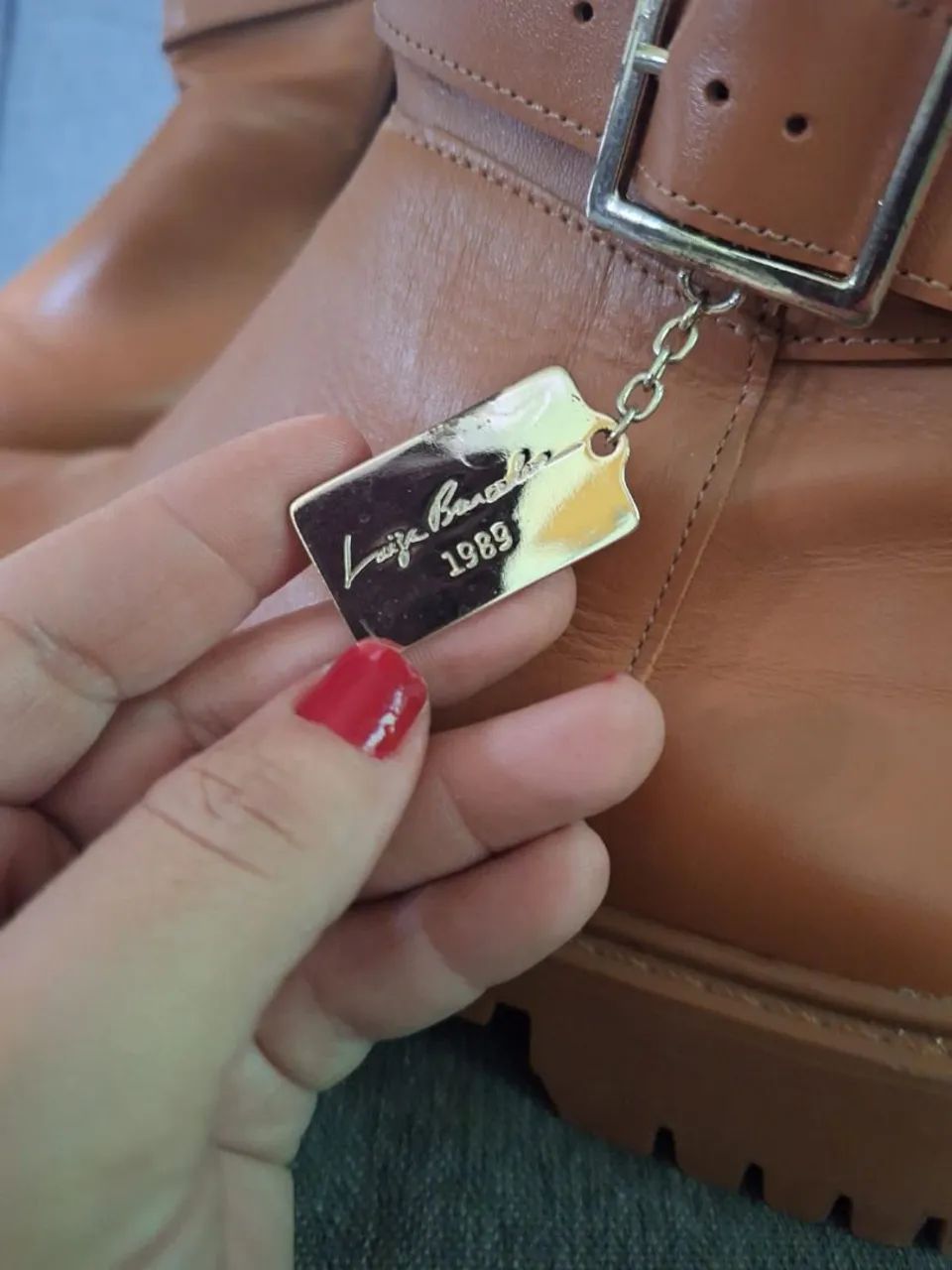 Bota coturno de Couro caramelo - Foto 4