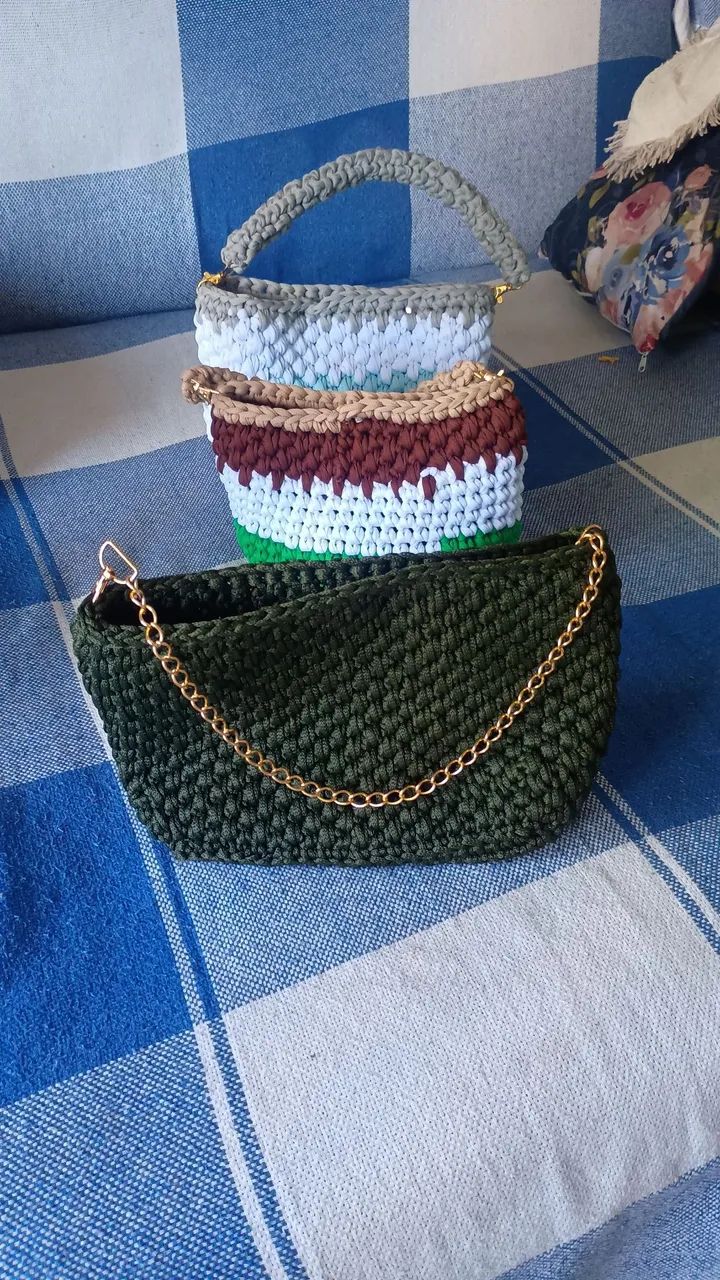 Bolsas de crochê, manual  - Foto 5