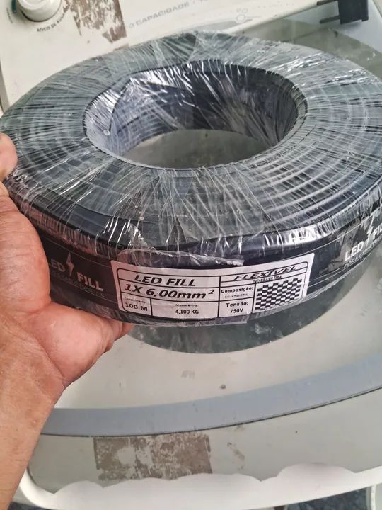 Cabo Elétrico 1x6.00mm² - 100m - LED FILL