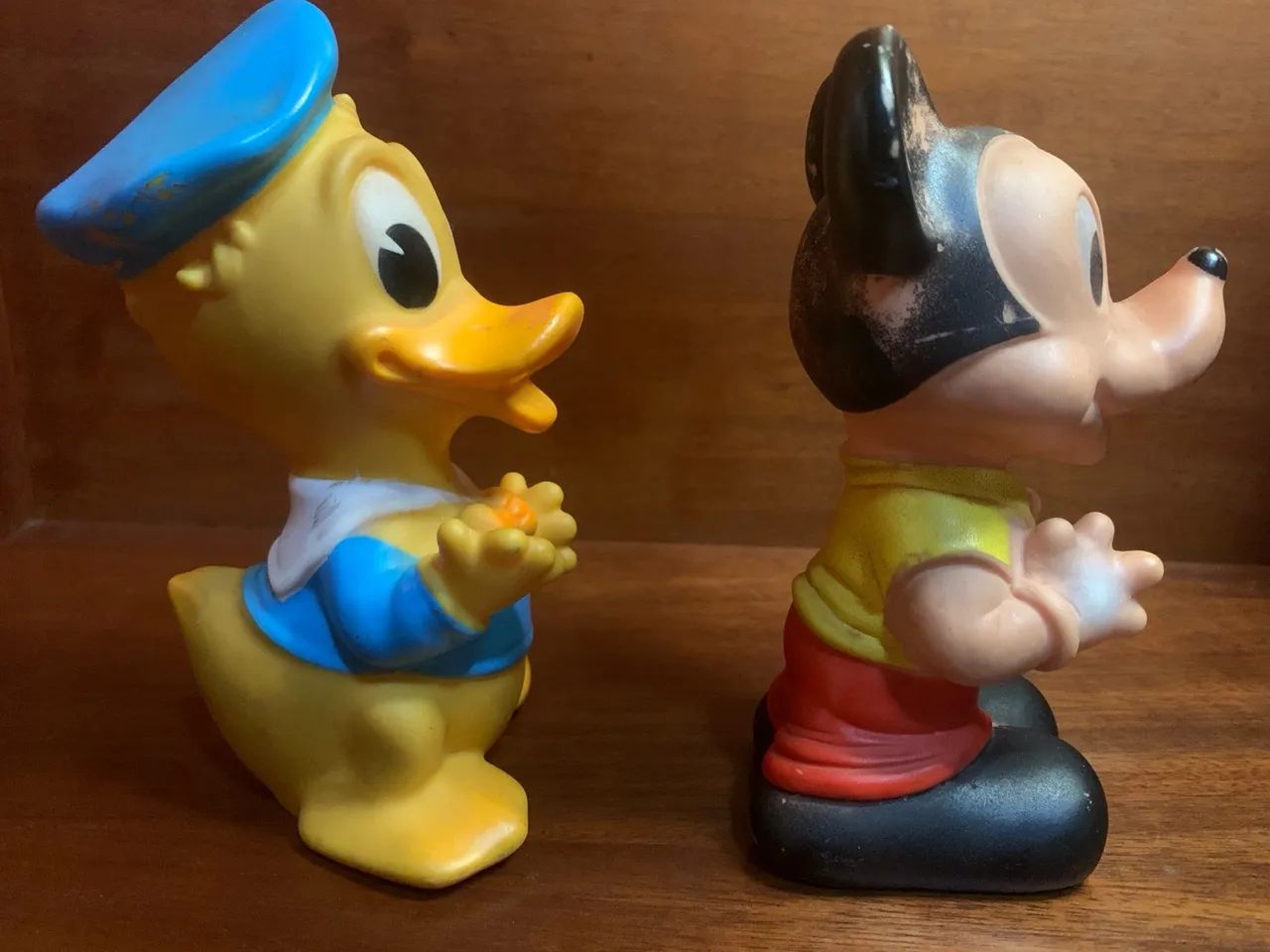 Brinquedos: Bonecos Disney Donald e Mickey Antigos