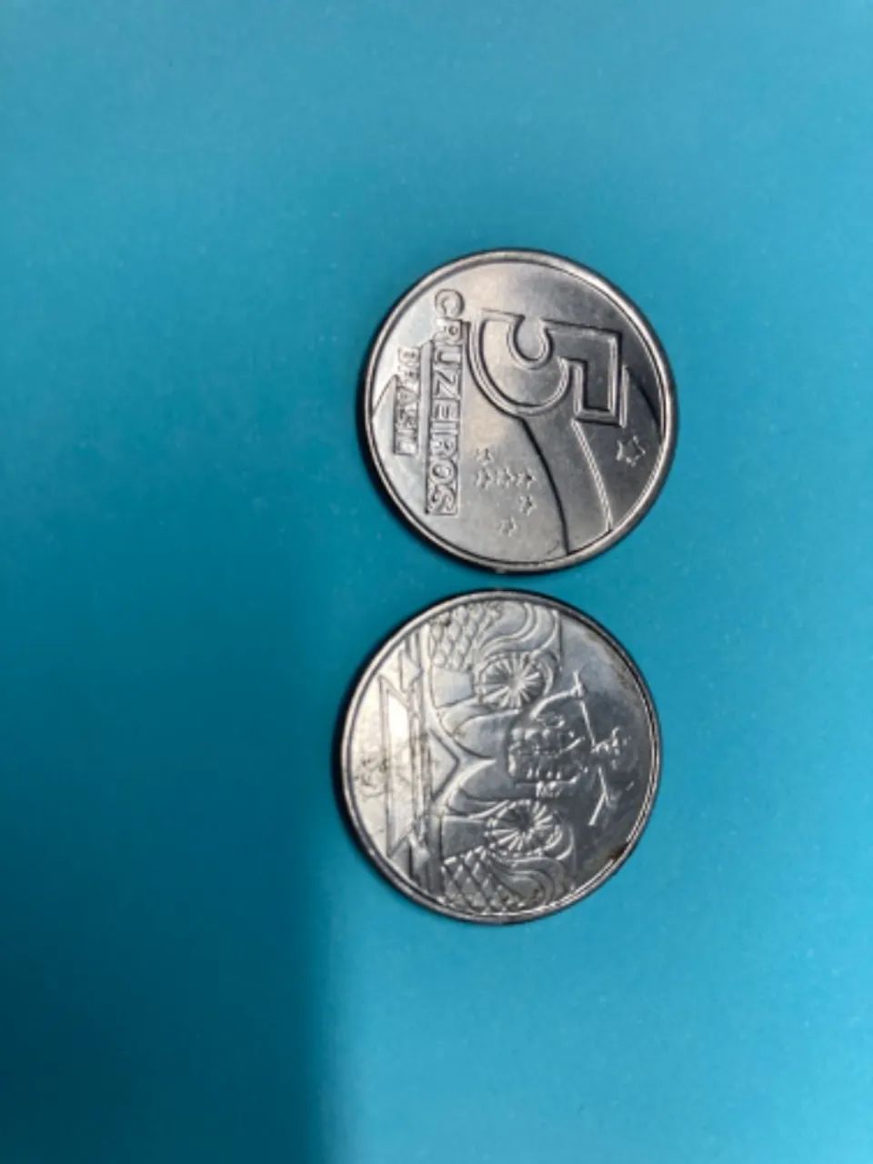 Moeda nacional 5 cruzeiros Brasil 1991 - Foto 2
