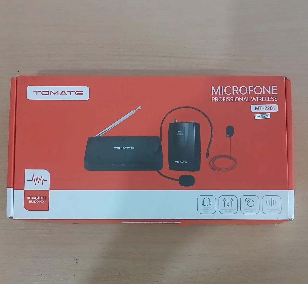 Professional Wireless Microphone (Tomato)