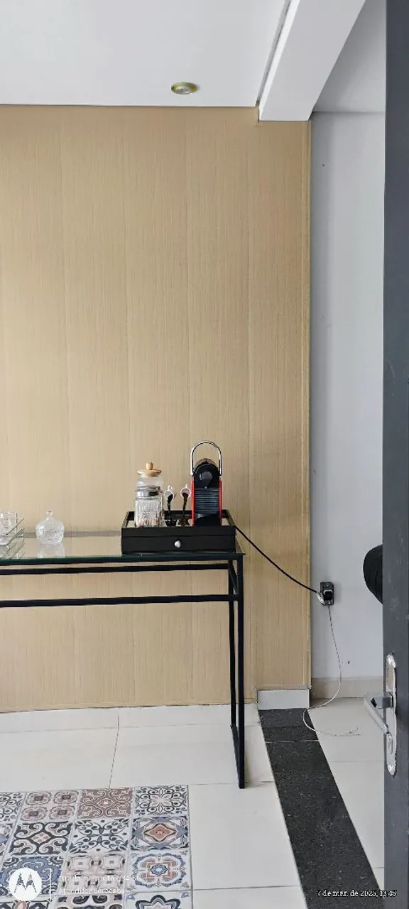 Painel feito com forro vinilico