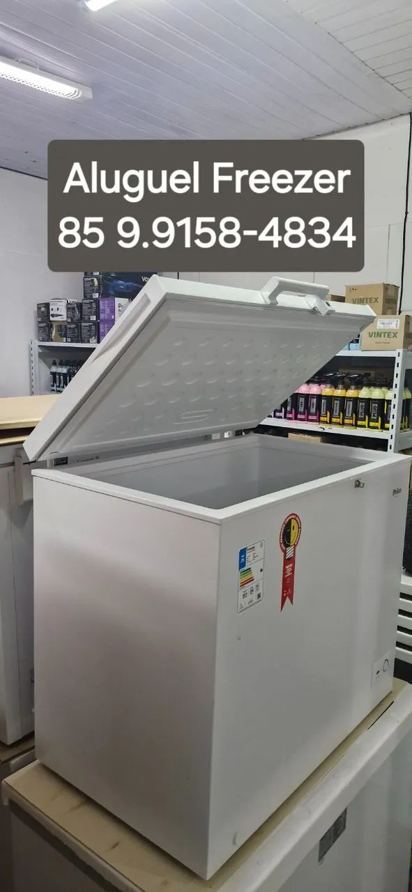 Aluguel de freezer 250 litros Philco branco 