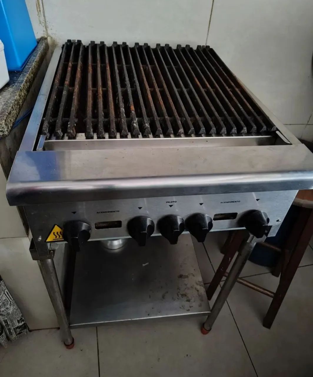 Charbroiler Grill 60cm Inox Com Pé Cggp60 - Venâ... - Foto 3