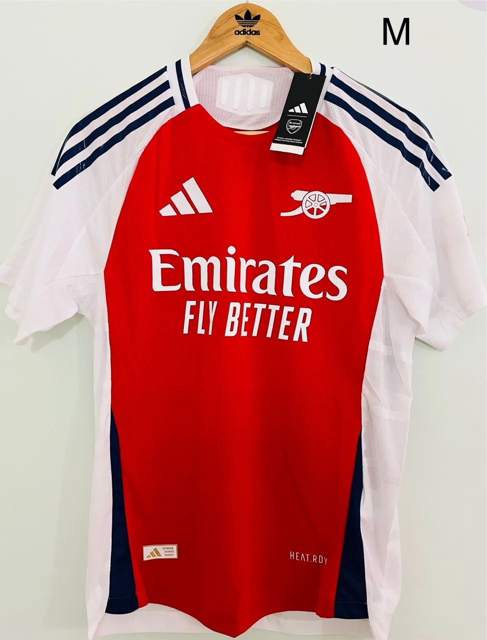 Camisa Arsenal da Inglaterra 2024/25 - Modelo Jogador (Pronta Entrega)