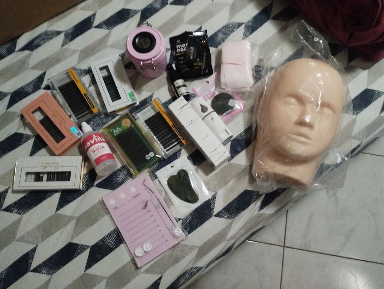 Kit de extensão de cílios profissional