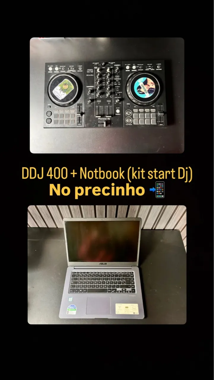 DDJ 400 + Notebook - Kit DJ Completo