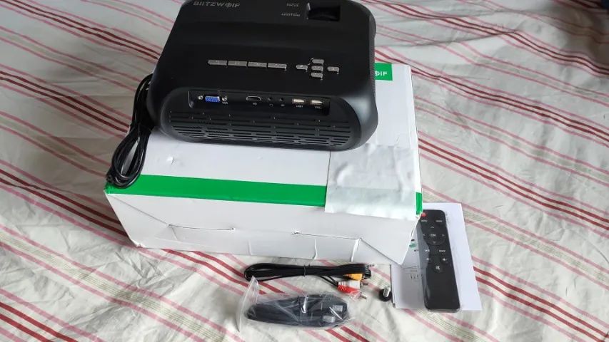 Projetor Blitzwolf Bw-vp11 6000 Lumens Wifi Mirroring - Preto - Foto 2