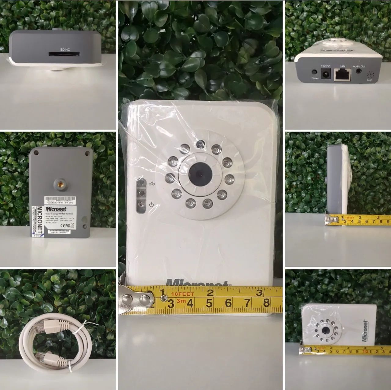 Câmera IP Megapixel Micronet - Segurança palma da mão! Sem fio wireless babá eletrônica  - Foto 2