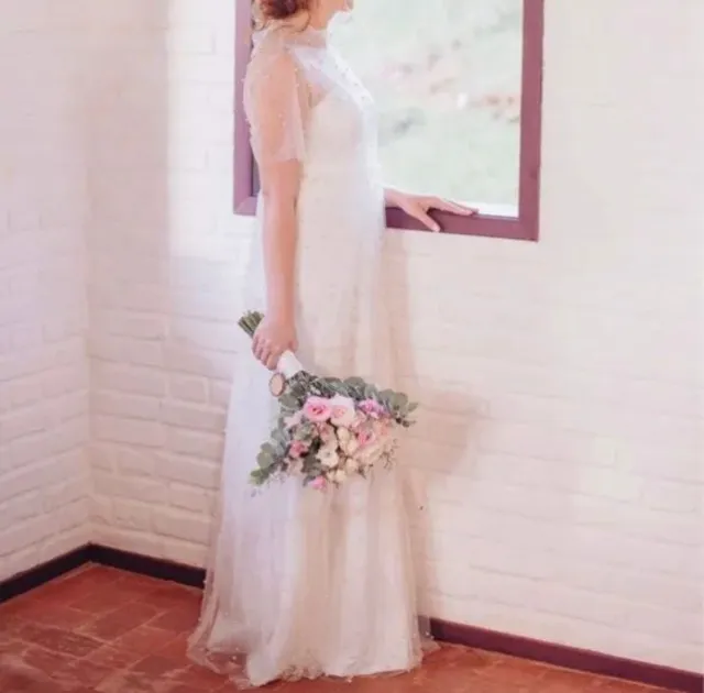 Vestido de noiva com pérolas
