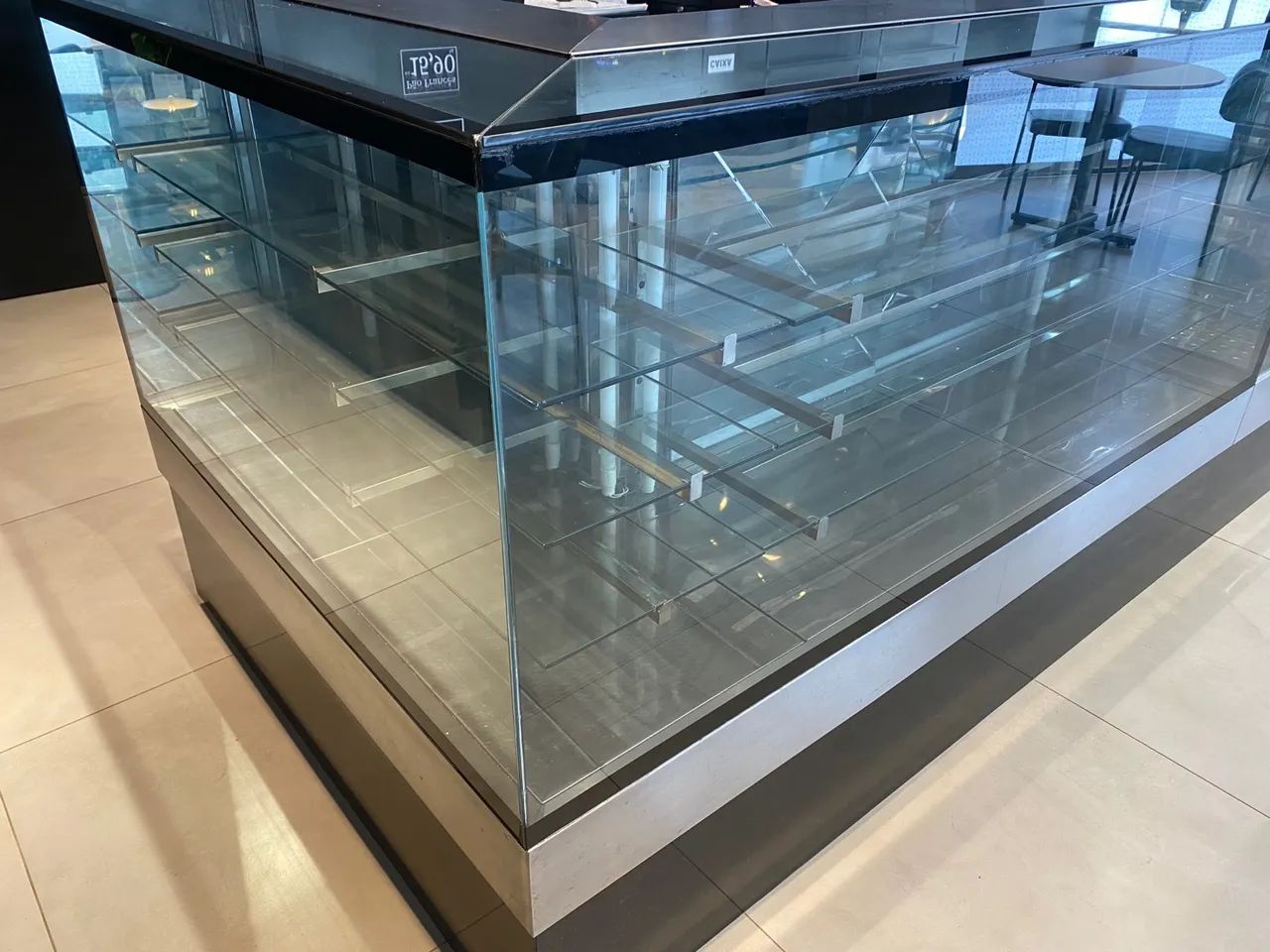 Vitrine expositora seca 