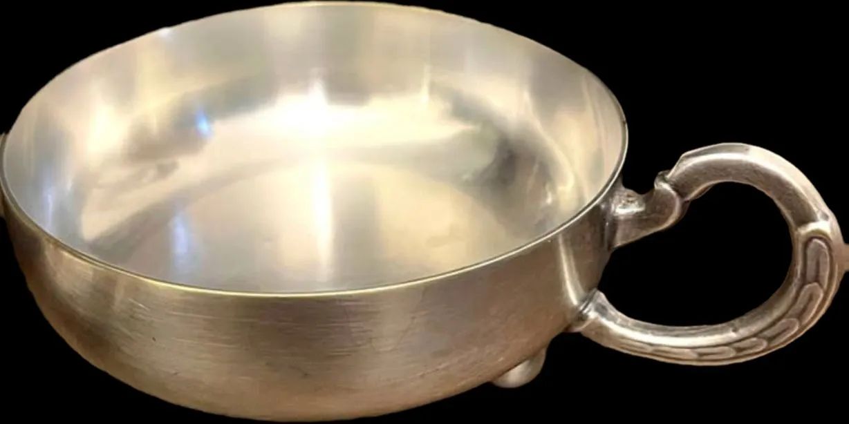 Taça de prata antiga para sobremesa de prata 925