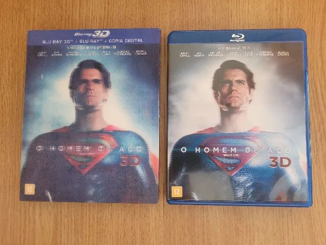 Combo 02 Blu-Ray 3D Batman vs Superman + O Homem de Aço. - Foto 4