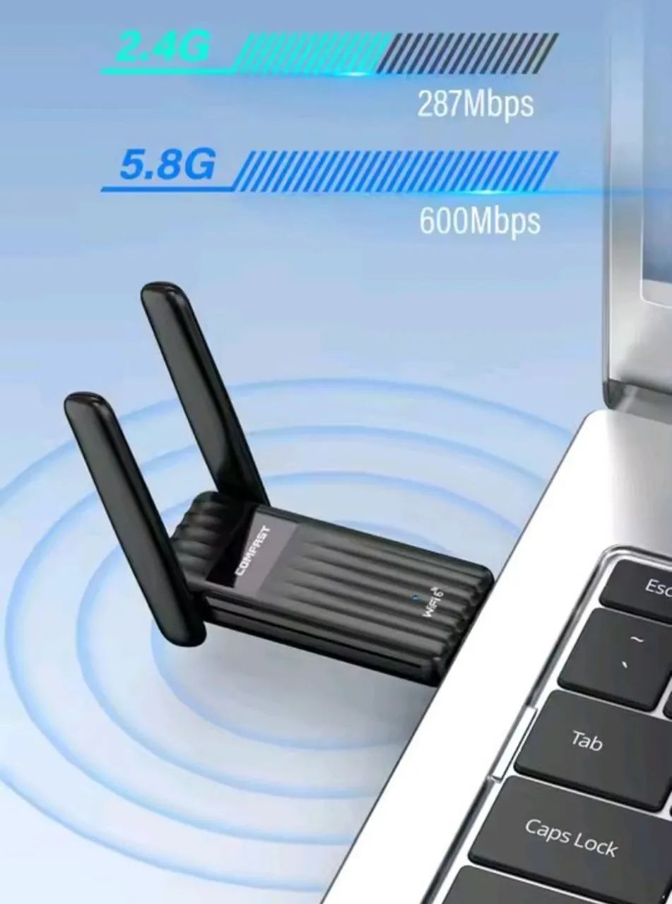 Adaptador wifi 6 banda dupla 2.4/5g, Bluetooth  5.3 - Foto 3