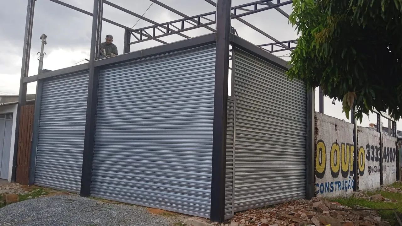 Porta de aço para comércios novas