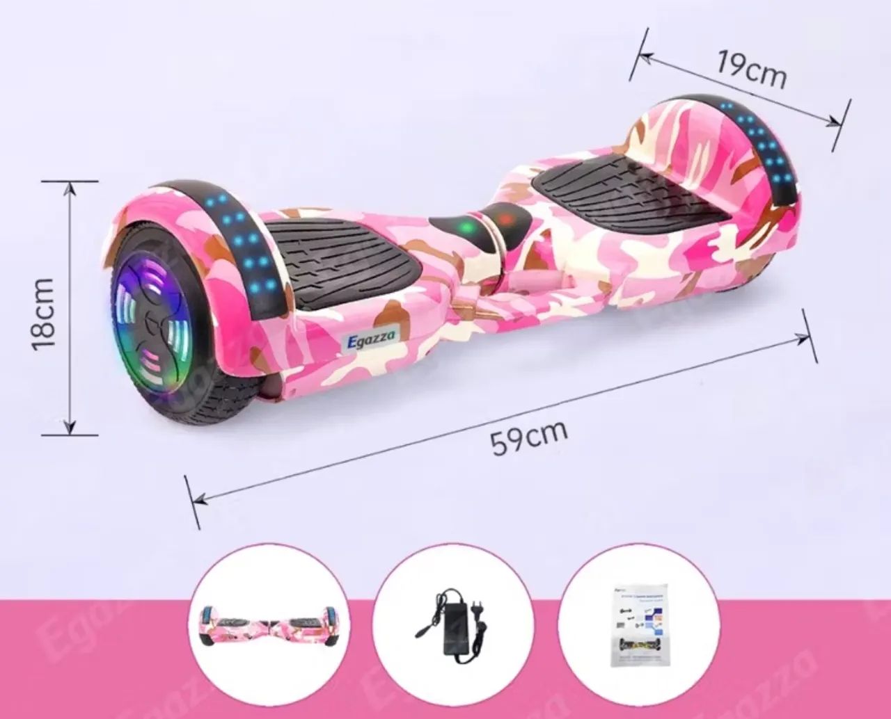 Hoverboad 6,5 led e bluetooth varios modelos com bolsa de transporte  - Foto 5