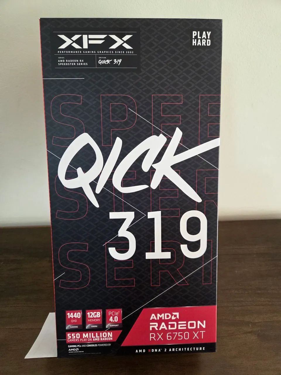 RX 6750 XT XFX Speedster QICK 319 - Nova, com garantia de 2 anos.