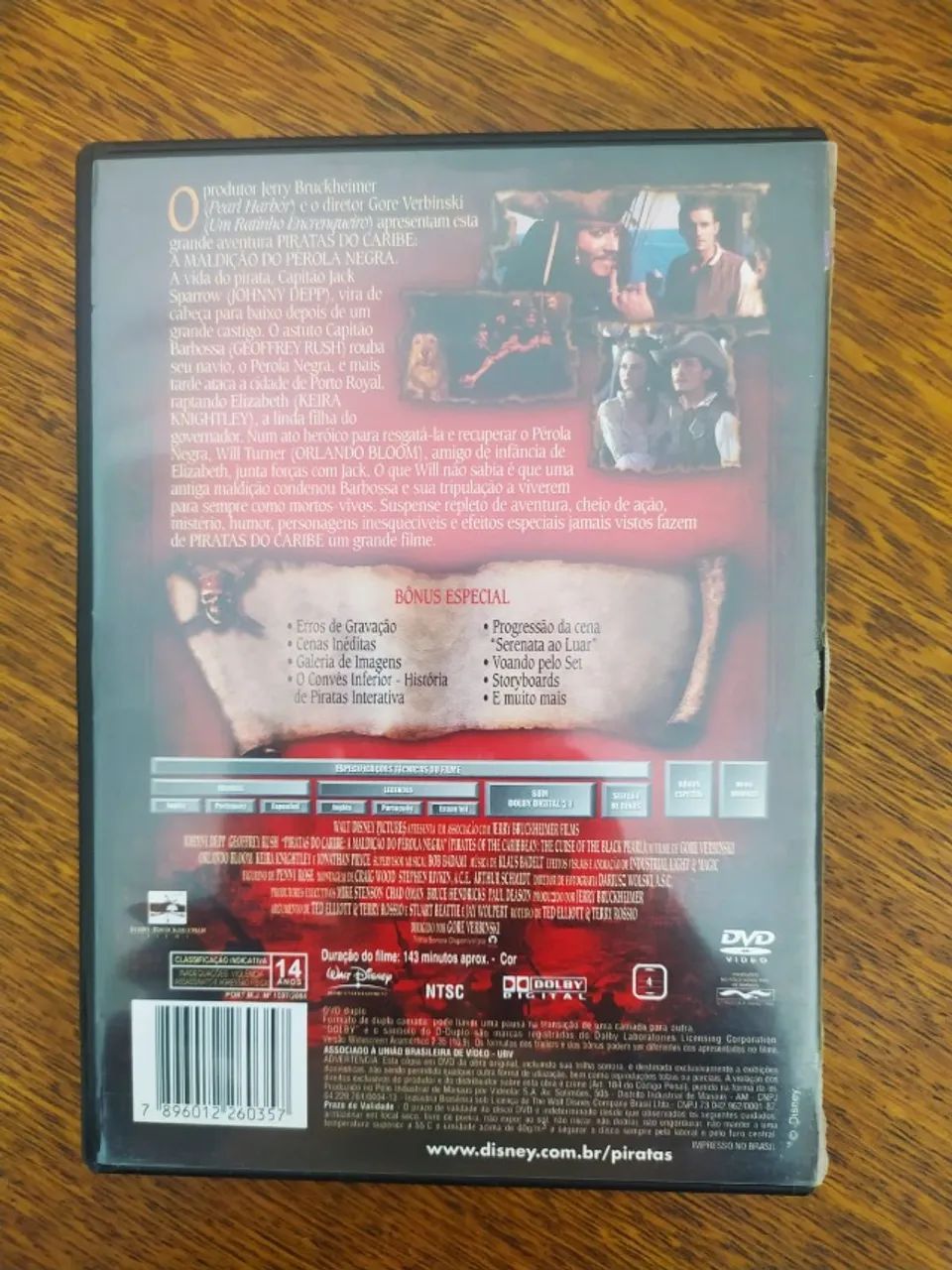Filme Piratas Do Caribe A Maldição Do Pérola Negra  - Foto 2