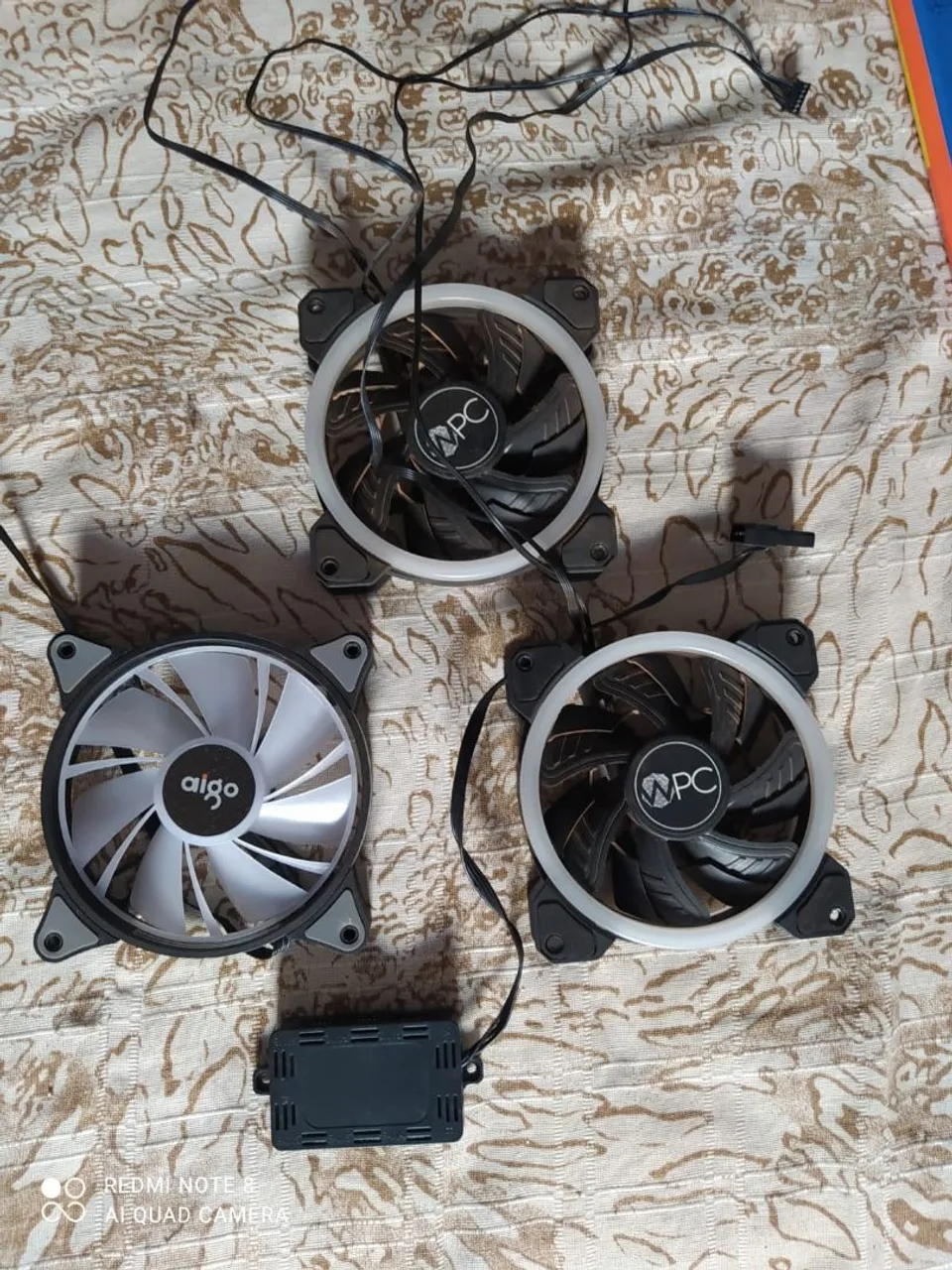 Kit 3 Ventoinhas RGB e Controlador