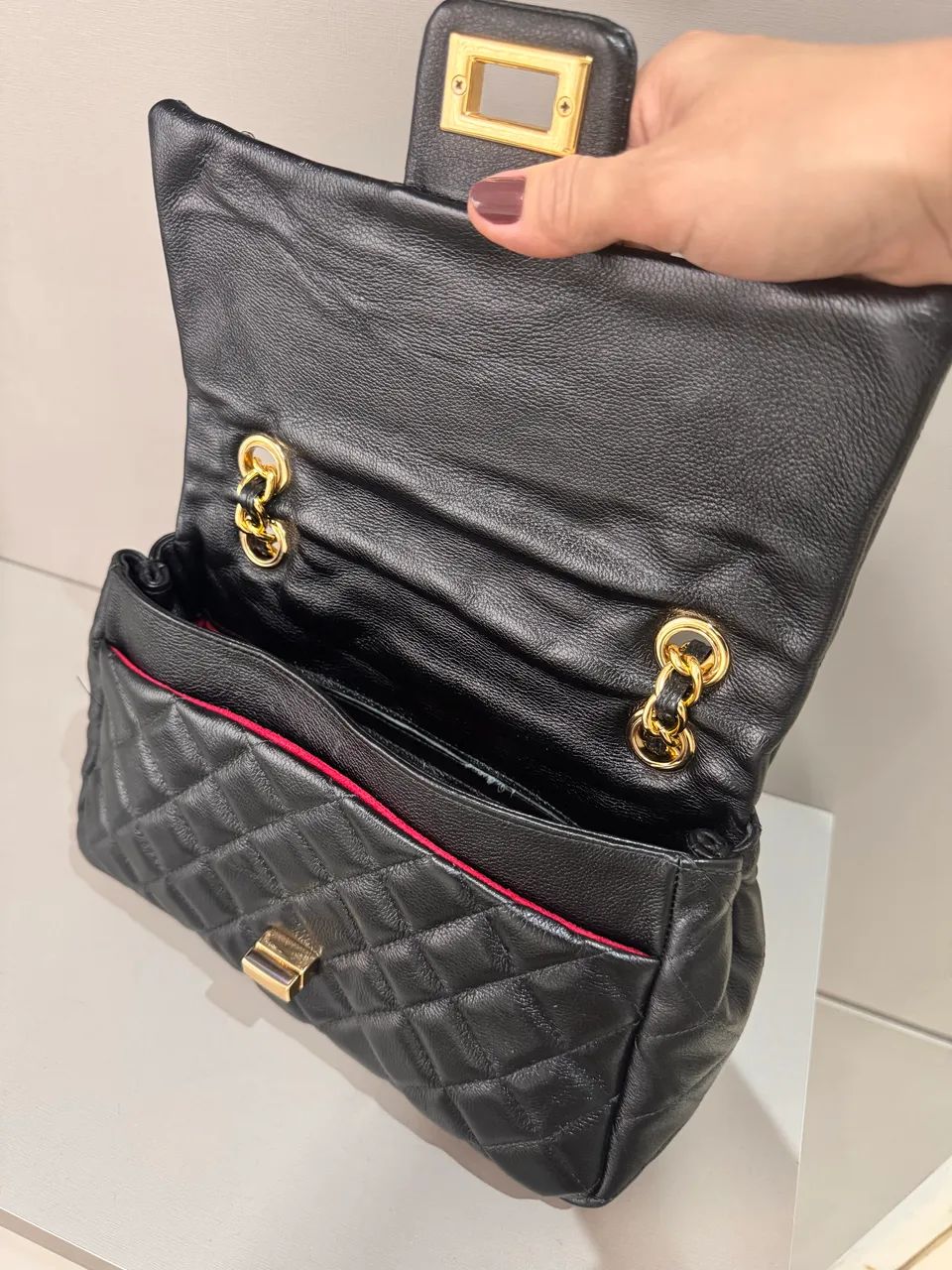 Bolsa Deseo em couro legítimo  - Foto 2