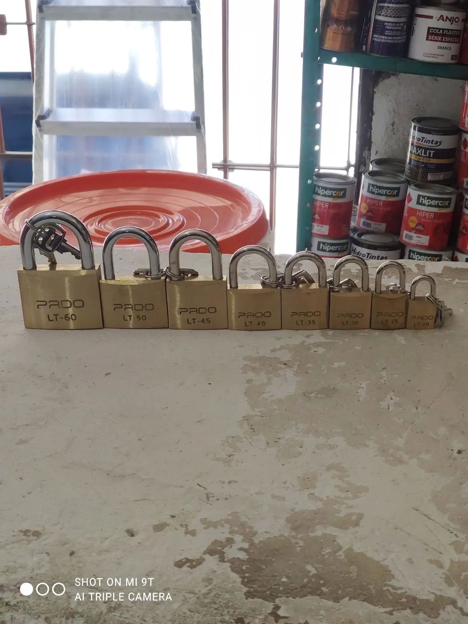 Cadeado pado todos os tamanhos a partir de R$17