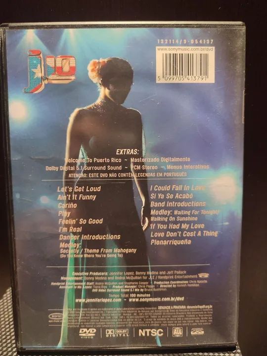DVD Jennifer Lopez - Let's Get Loud - Foto 2