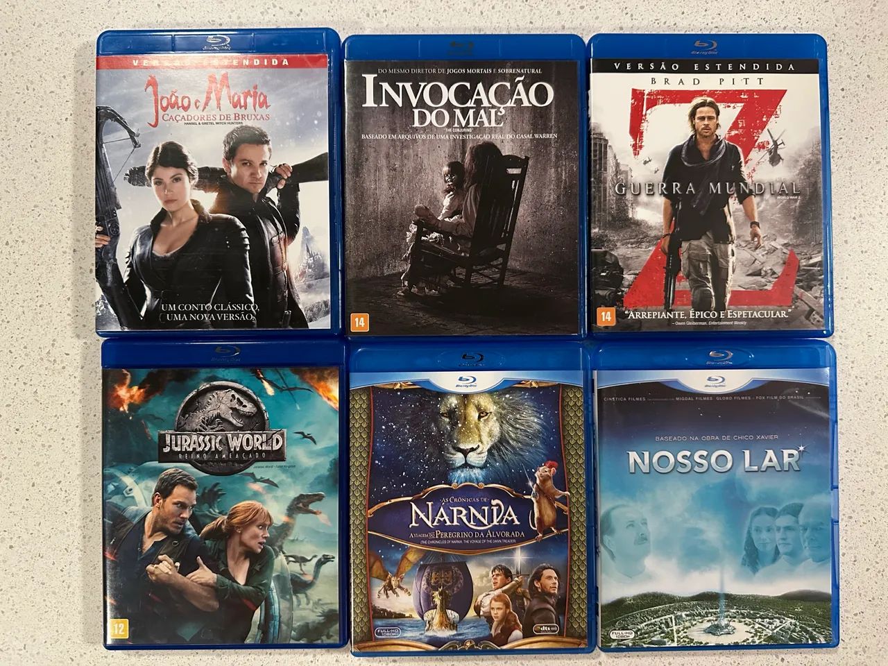 Lote 6 Blu-Rays: Sucessos do Cinema (Ação, Terror, Aventura e Mais!)