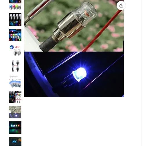 Quatro Tampa Válvula Do Pneu Flash Luz Led Carro, Moto, Bike - Foto 3