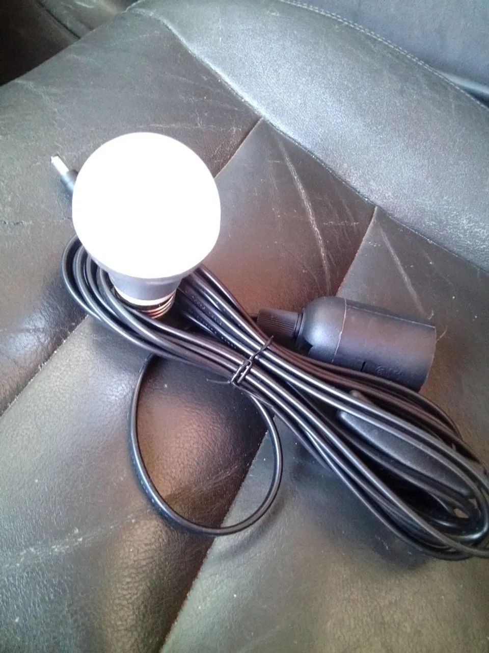 Kit Luminária 12 volts Pendente com Interruptor e Plug - Foto 3