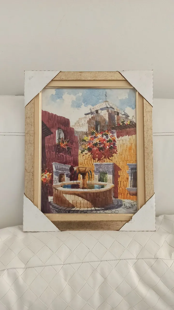 Quadro peruano "A fonte"