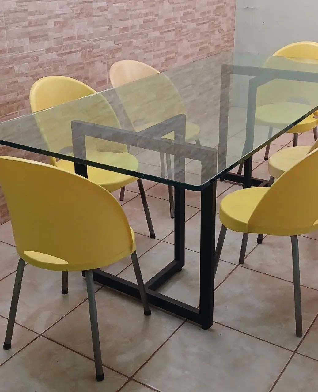 Mesa de vidro com cadeiras - Foto 5