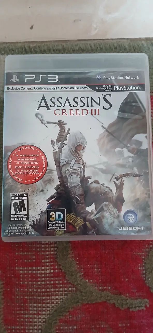 Assassins Creed III PS3 - Jogo Completo