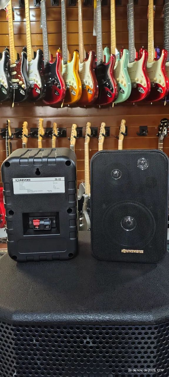 Caixa de Som acústica Passiva 60W para Som Ambiente Studio comércio - Foto 4