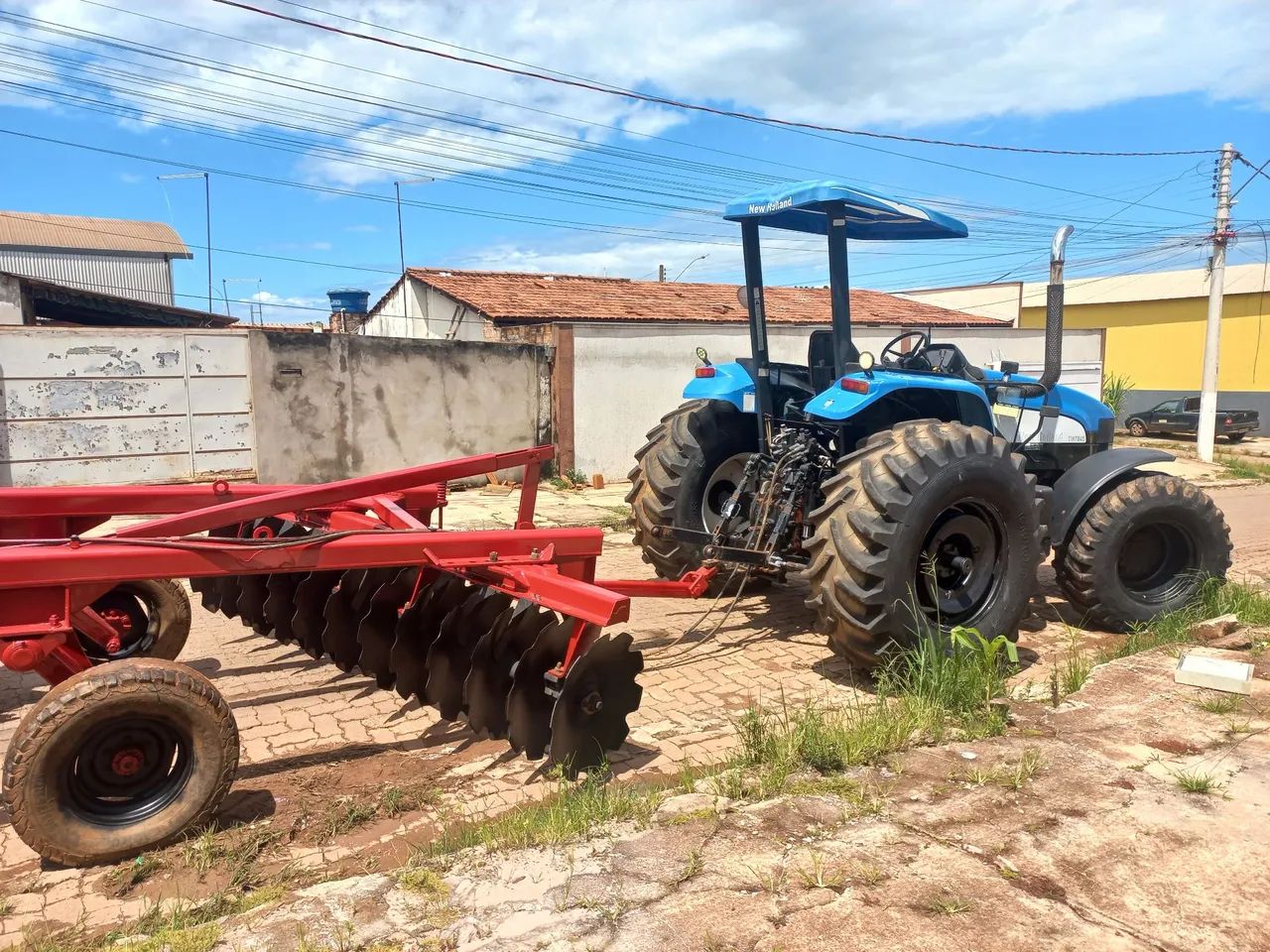 Trator tm 7040 + grade tatu24x28  - Foto 6