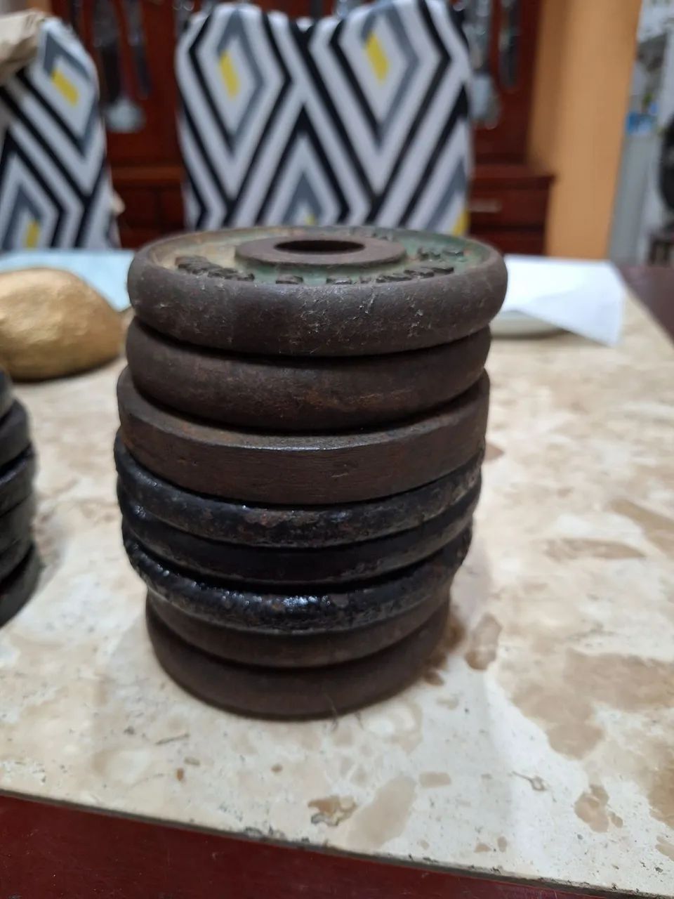 Anilhas para halteres 0,5kg, 1kg 2kg e 4kg - Foto 5