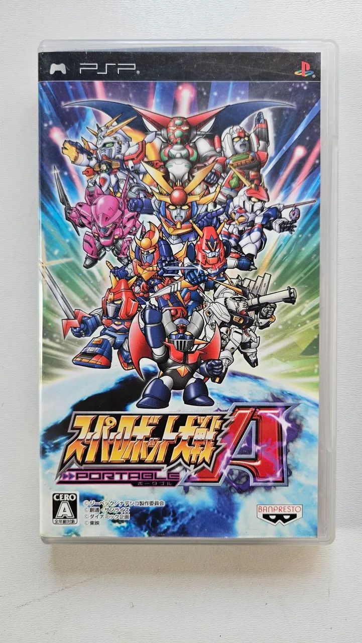 Jogo Super Robot Taisen A Portable - PSP original japonês - Jogos